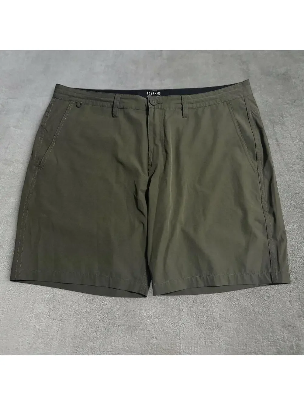 Roark Men's Green and Khaki Shorts